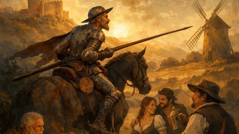 Analiza Don Kihota: Preplet idealizma in realizma v romanu Cervantesa