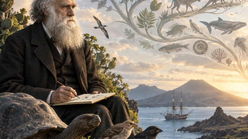 Charles Darwin in teorija evolucije: življenje in znanstveni dosežki