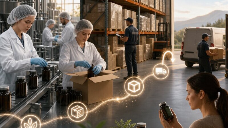 Dejavnosti notranje logistike v podjetju s prehranskimi dopolnili