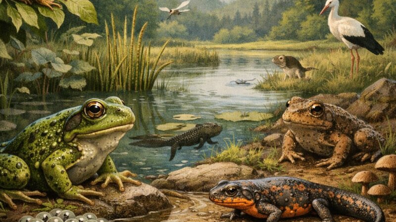 Dvoživke: Biologija, življenjski cikli in njihov ekološki pomen