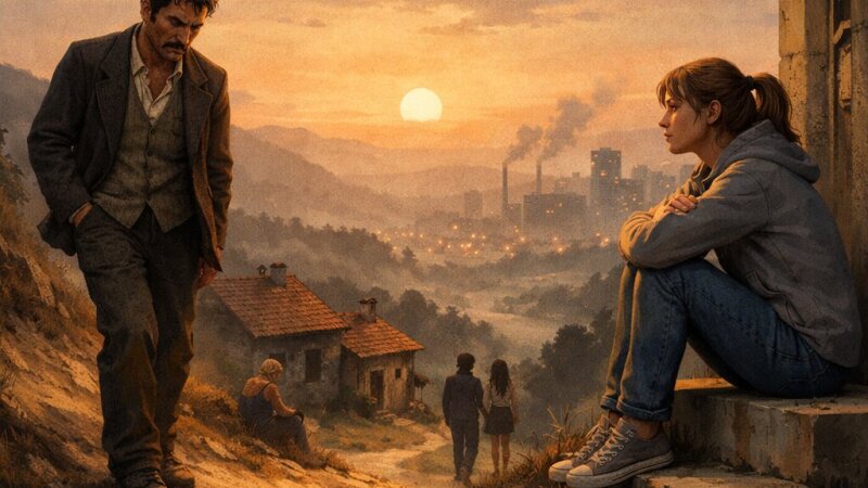 Esej na temat Ivan Cankar – „Na klancu” i Tina Vrščaj – „Na klancu”