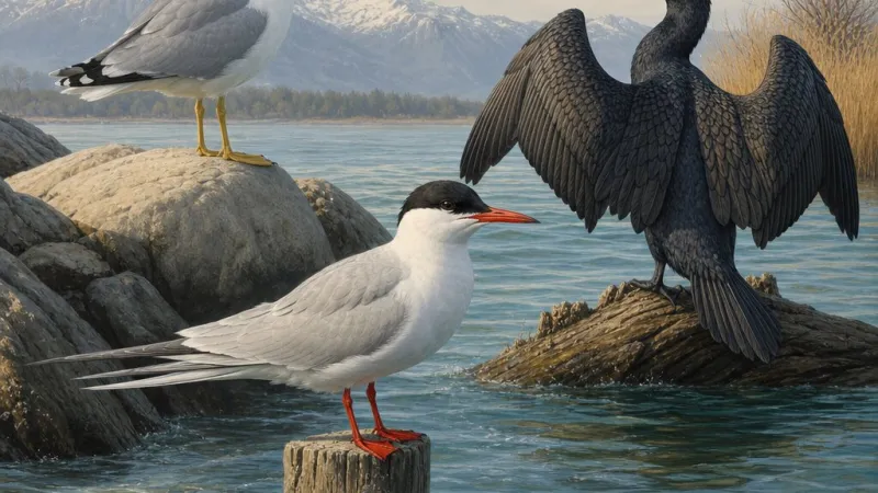 Galeb, čigra in kormoran – predstavitev