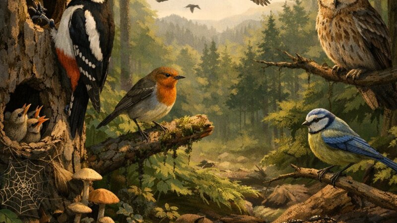 Gozdne ptice: Varuhi in navdih slovenskih gozdov