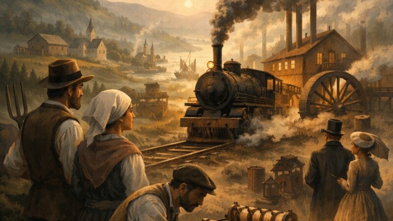 Industrijska revolucija: Preobrazba družbe in gospodarstva v 18. stoletju