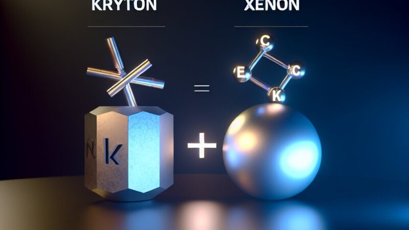 Kripton in ksenon: primerjava lastnosti, uporaba in pomen