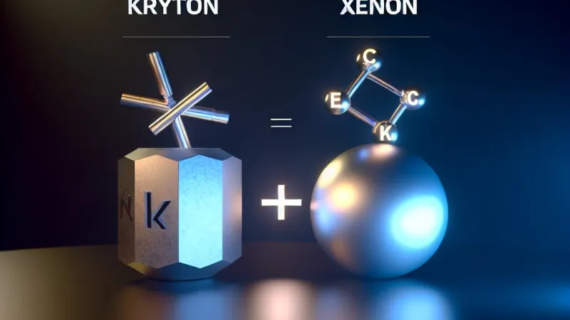 Kripton in ksenon: primerjava lastnosti, uporaba in pomen