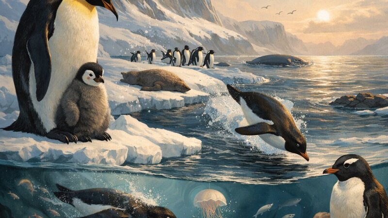 Pingvini: prilagoditve, življenjski prostor in ekološki pomen