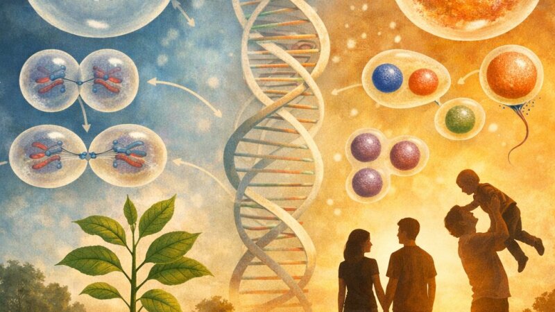 Podroben pregled mitoze in mejoze: ključa celične delitve