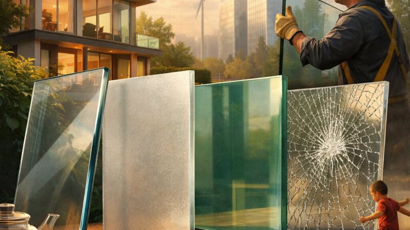 Pregled vrst stekla: lastnosti in uporaba v vsakdanjem življenju