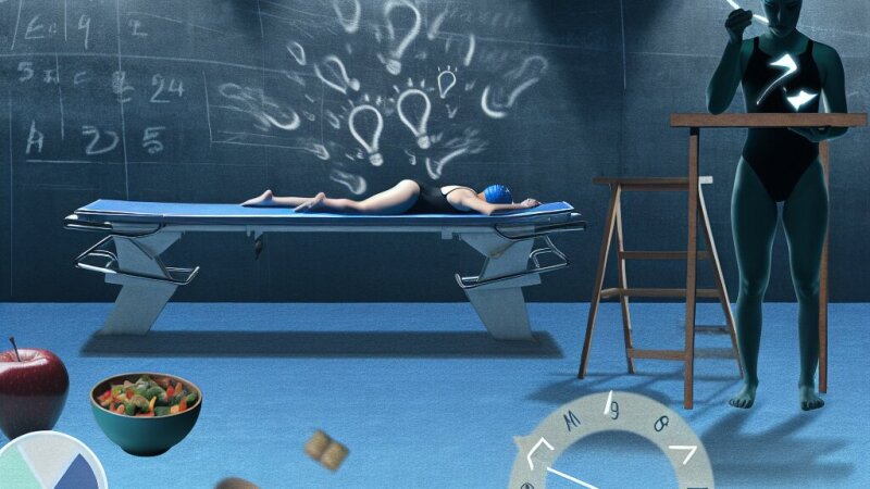 Priprava na tekmovanje v plavanju