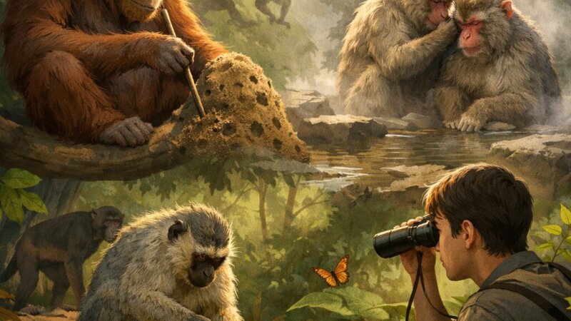 Raznolikost in vedenje opic: podroben vpogled za srednješolce