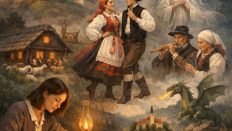 Razvoj slovenske folklore skozi zgodovino in njene ključne oblike