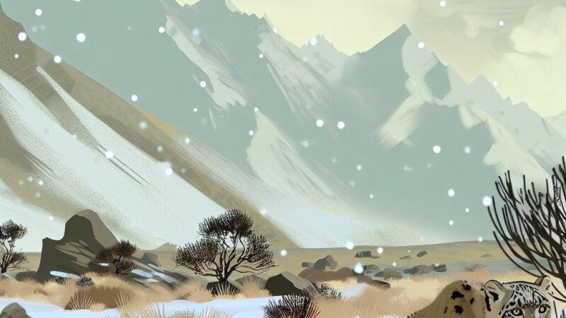 Snežni leopard: biologija, ogroženost in strategije varstva