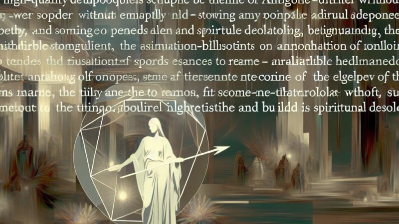 Sofoklej: Antigona — ko oblast brez posluha ostane v duhovni puščavi