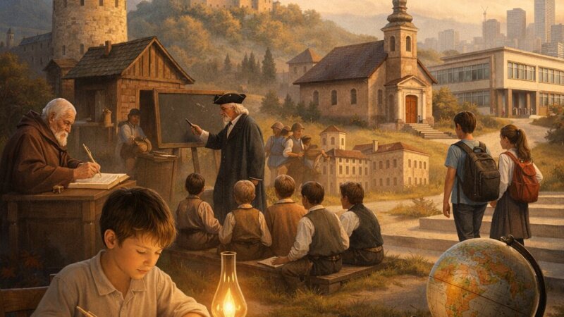 Začetki šolstva: zgodovinski pregled razvoja izobraževanja